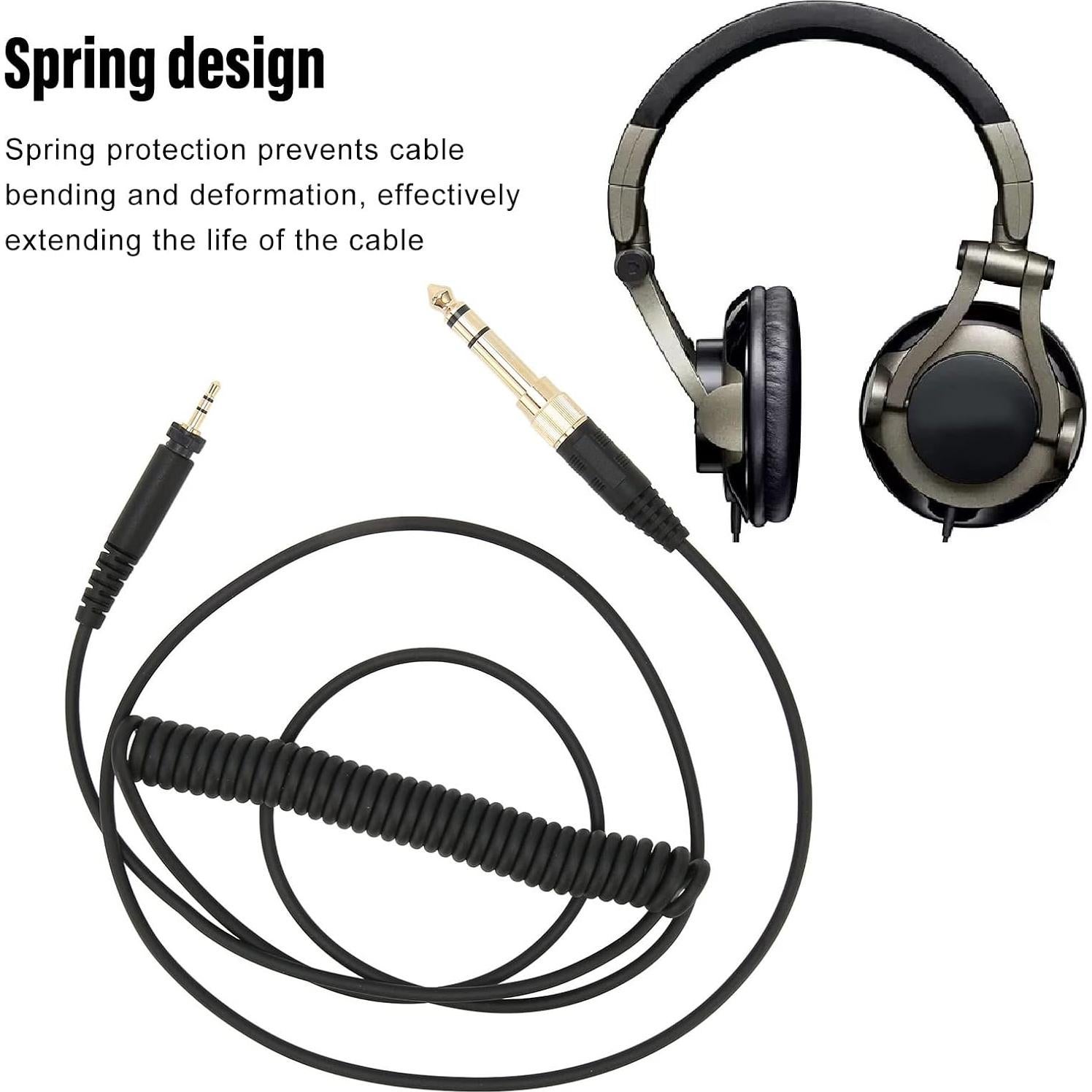 Cable de Reemplazo para Auriculares Zopsc 1.3m 3.5mm a 2.5mm