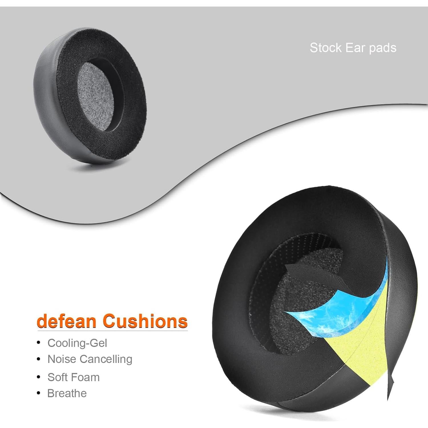 Cojines de Gel Refrigerante Defean para Hifiman SUNDARA HE400