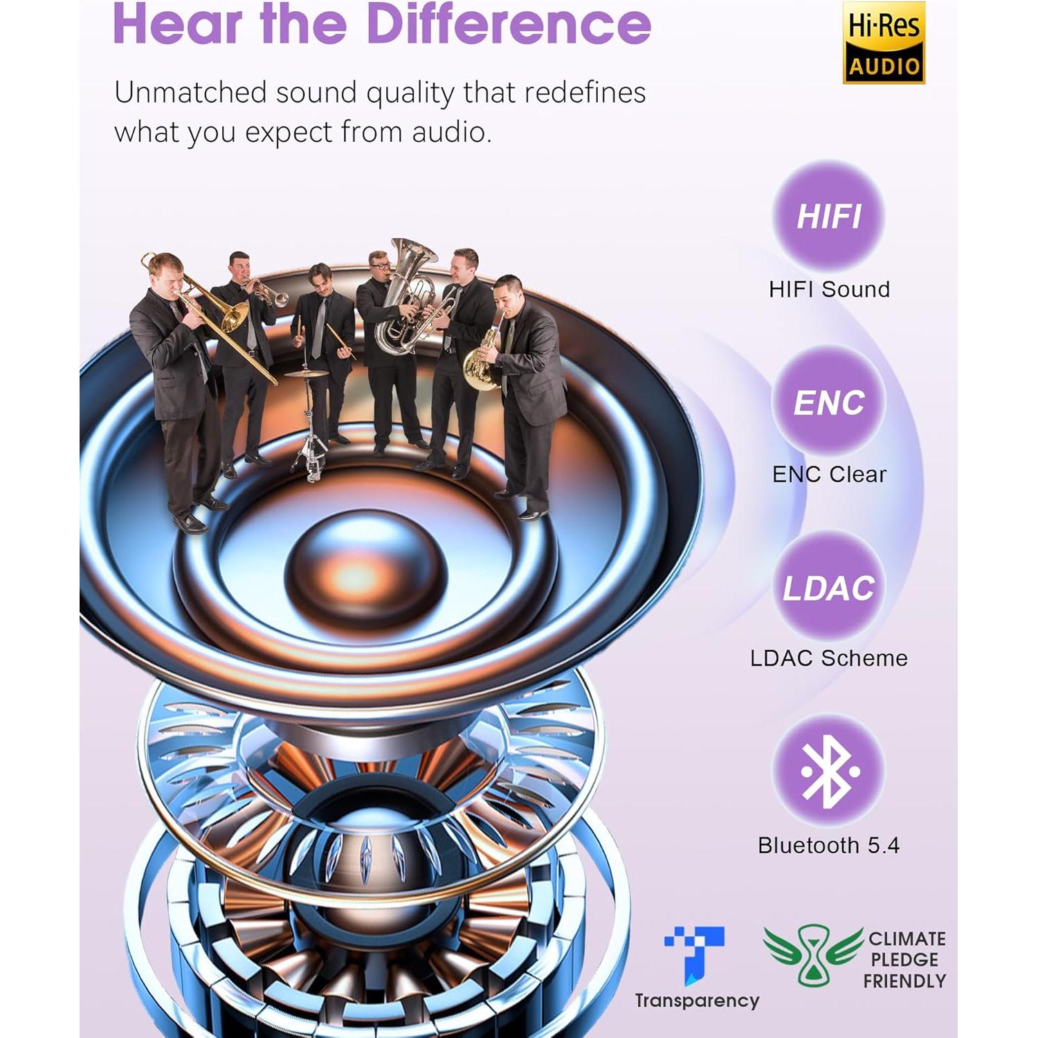 MUSICOZY Sleep Headphones Bluetooth Headband Wireless Music Headband Headphones, Earbuds for Side Sleepers Women Men Workout Running Travel Yoga Cool Gadgets Unique Gift 2 Pcs