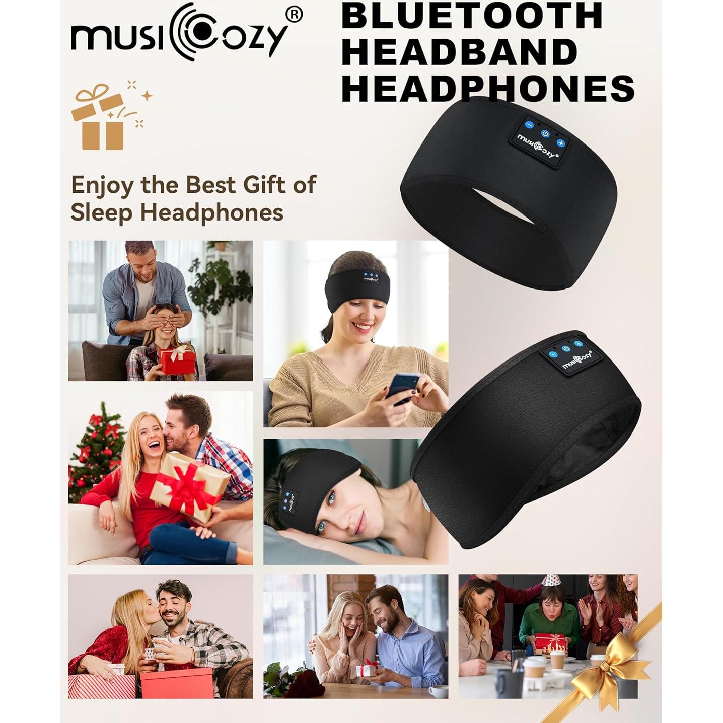 Auriculares para Dormir MUSICOZY Banda Bluetooth 14h Inalámbricos