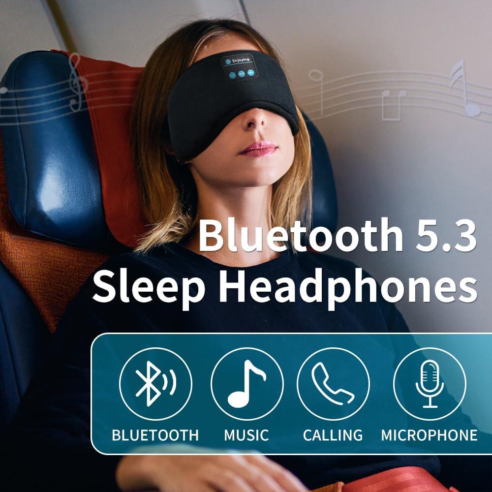 Máscara de Sueño Bluetooth SYPVRY con Auriculares Ajustables