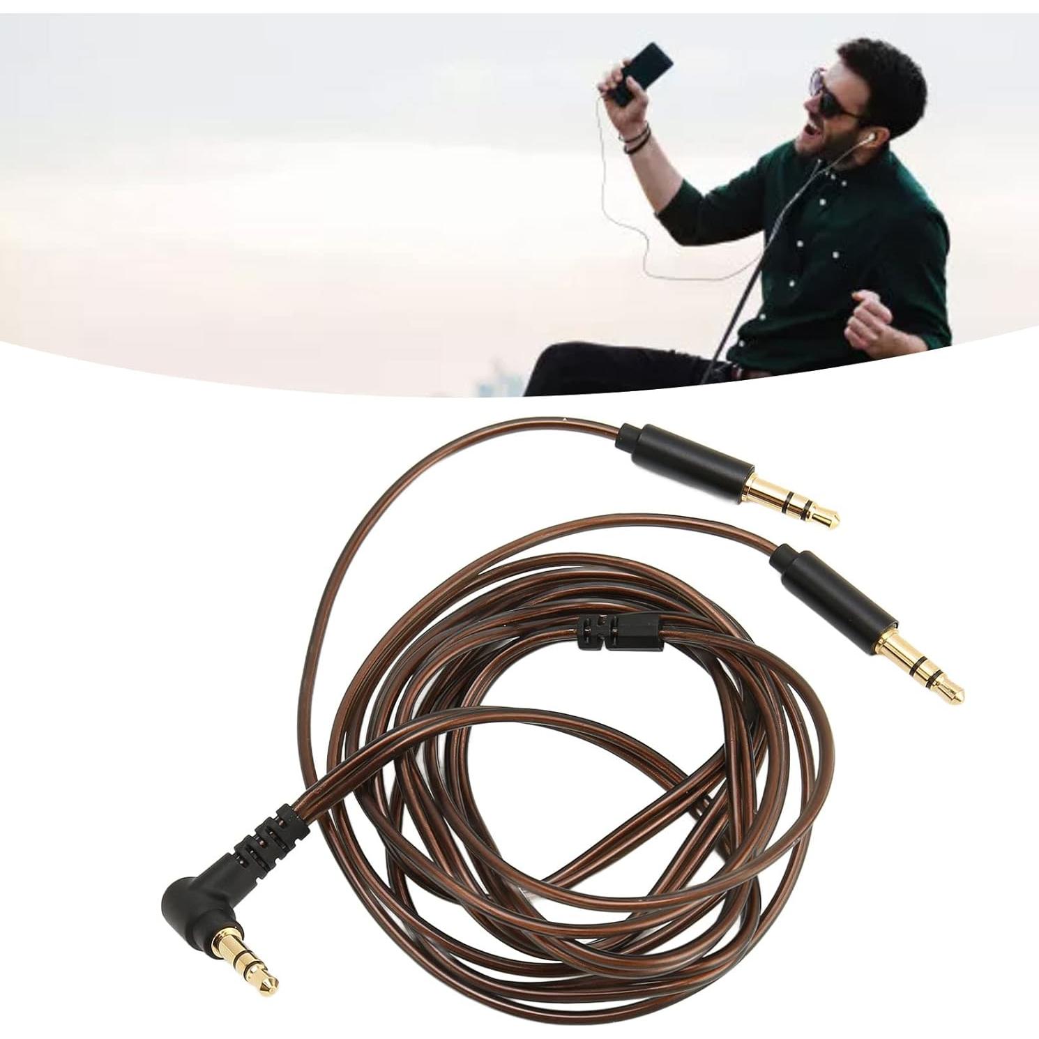 Replacement Cable for Hifiman Sundara, for Arya, for Ananda, for He400se, for Pro, for He4xx and Other 3.5mm Headsets (3.5mm to Dual 3.5mm Connector Version), 1.2M