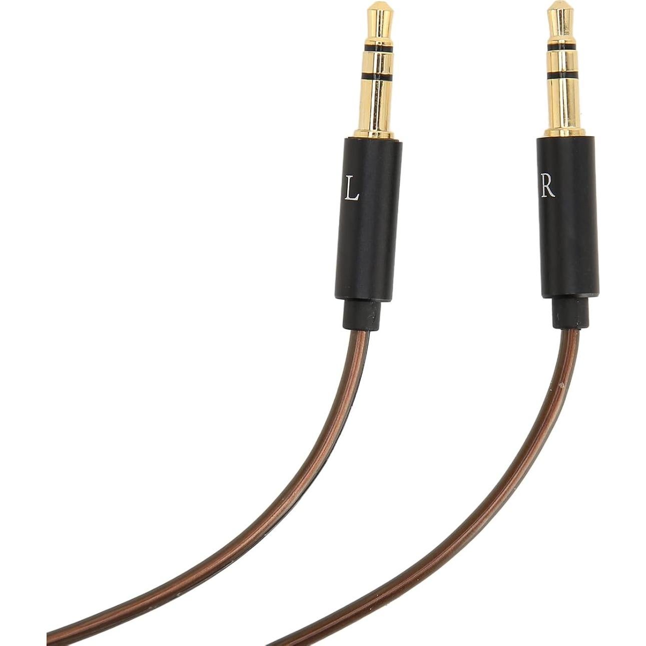 Replacement Cable for Hifiman Sundara, for Arya, for Ananda, for He400se, for Pro, for He4xx and Other 3.5mm Headsets (3.5mm to Dual 3.5mm Connector Version), 1.2M