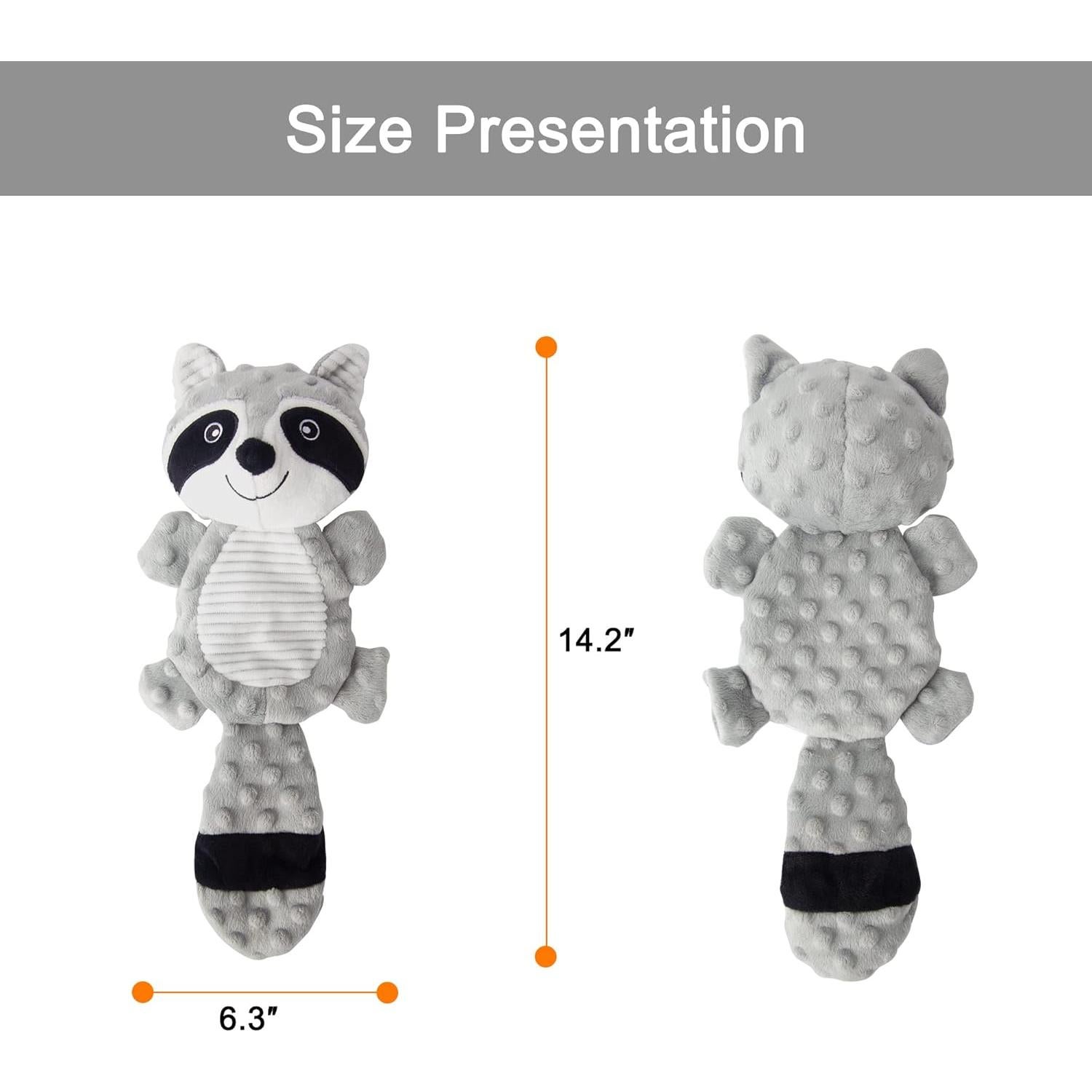 Juguete de Peluche para Perros AllHomey Mapache 36 cm