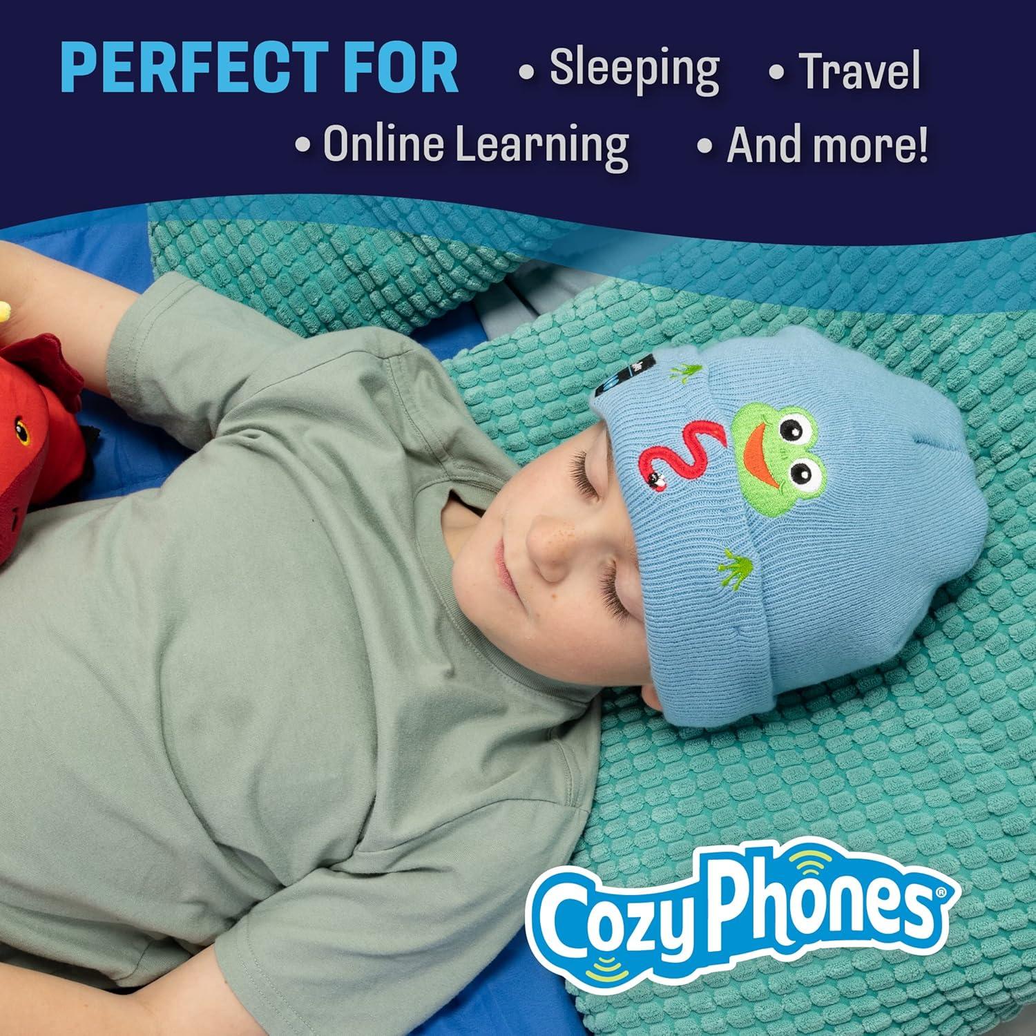 Gorro Bluetooth Inalámbrico CozyPhones para Niños Rana Azul