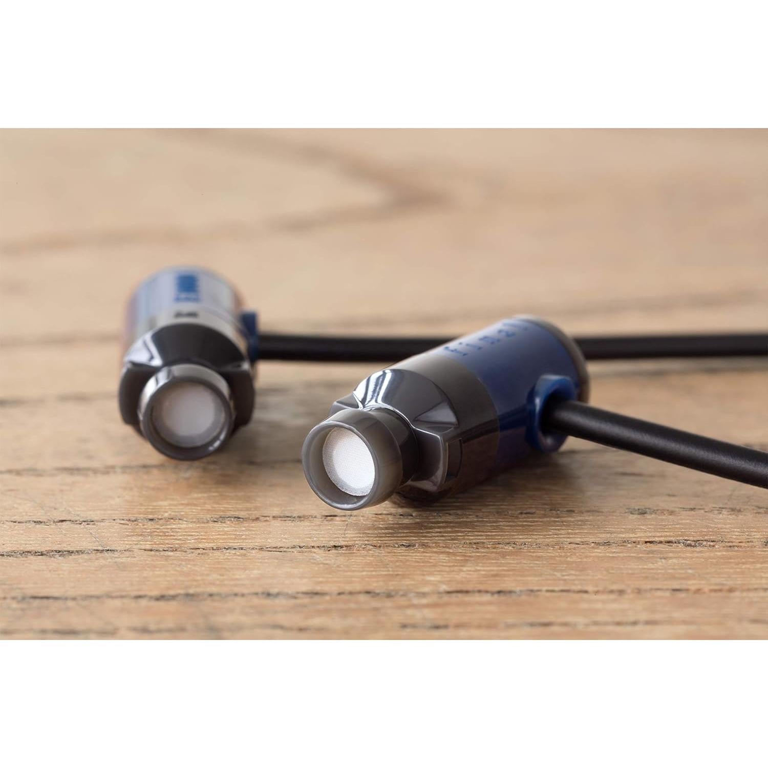 Final E1000 in-Ear Isolating Earphones, 6.4mm Dynamic Driver, Hires Certified, Durable Cable, Award Winning, Designed in Japan (Blue)