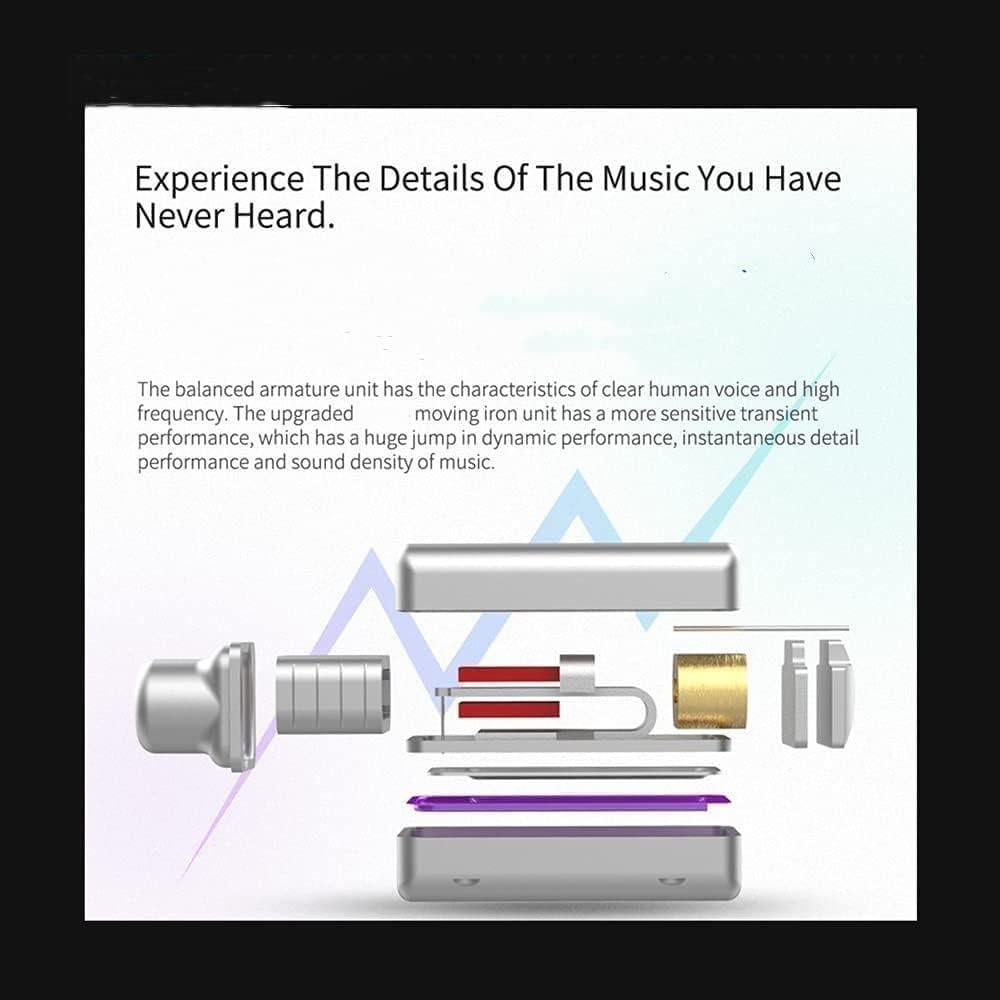 Auriculares KZ ZSN Pro In-Ear HiFi Estéreo con Micrófono Azul