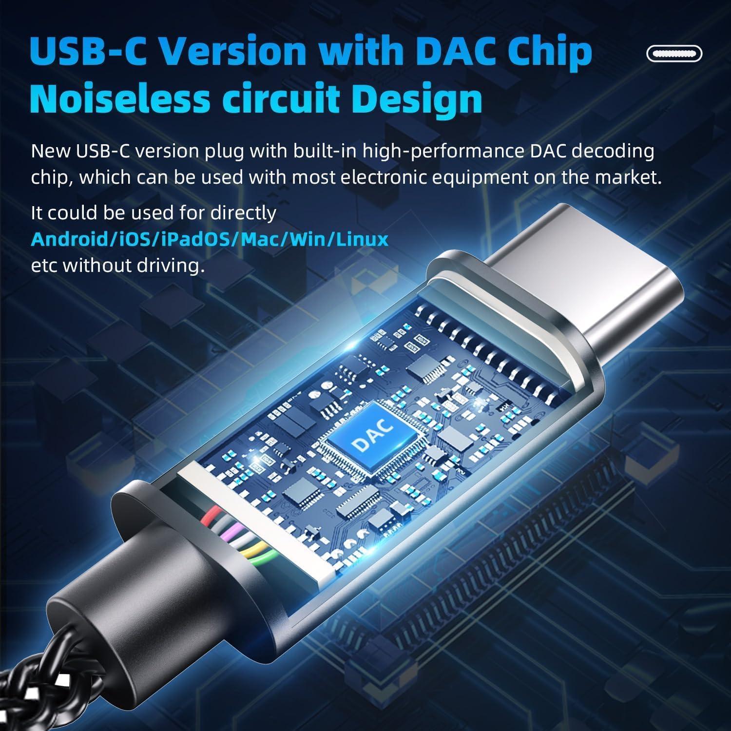 Auriculares para Dormir BZINK TC01 USB C con Cancelación de Ruido