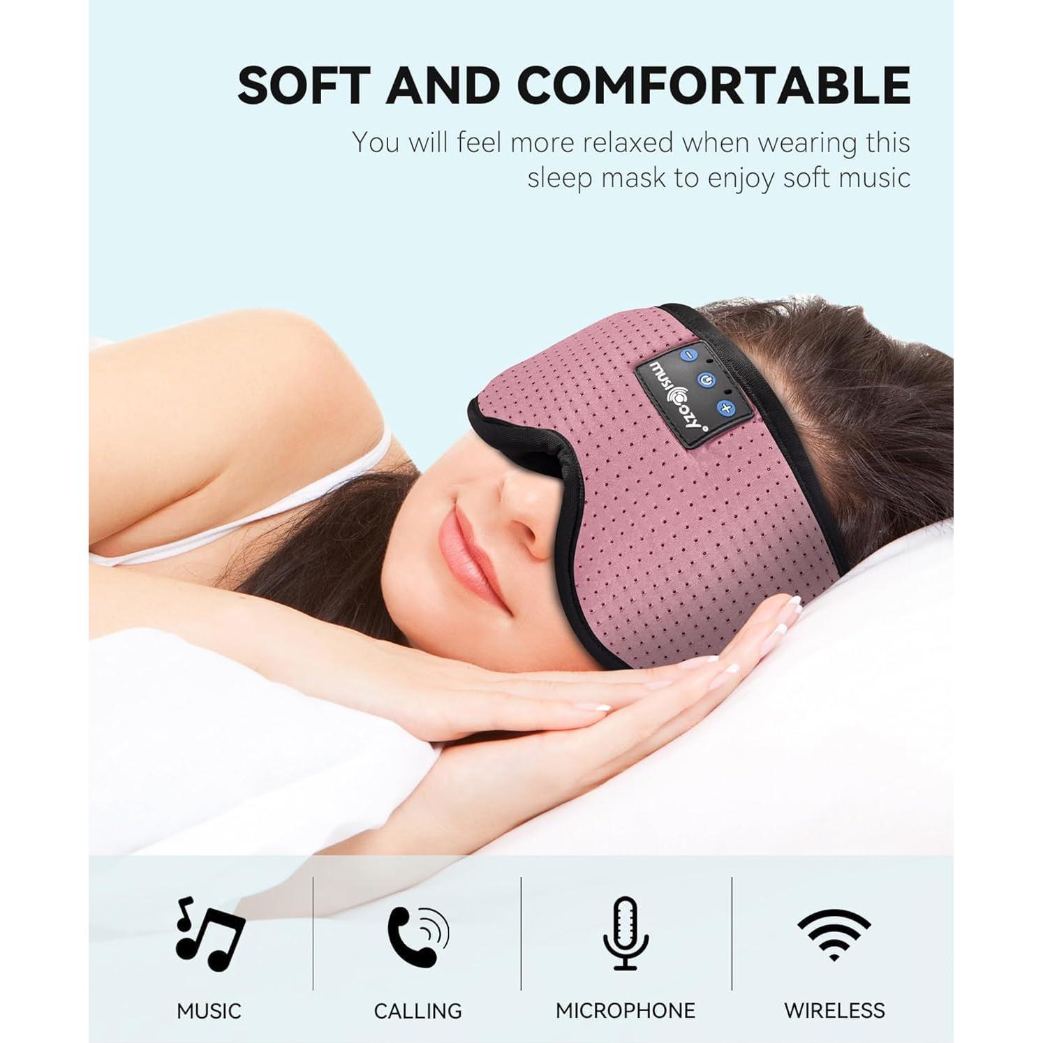 Auriculares para Dormir Bluetooth MUSICOZY Banda Cabeza 3D