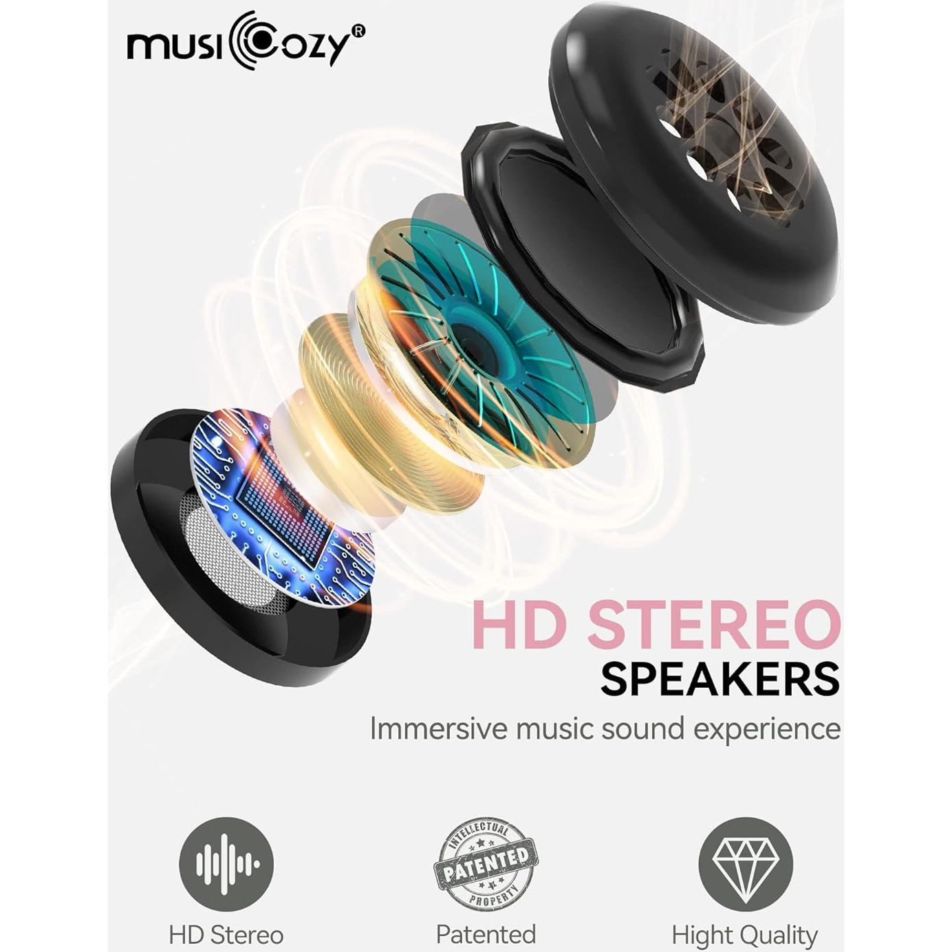 Auriculares para Dormir Bluetooth MUSICOZY Banda Cabeza 3D