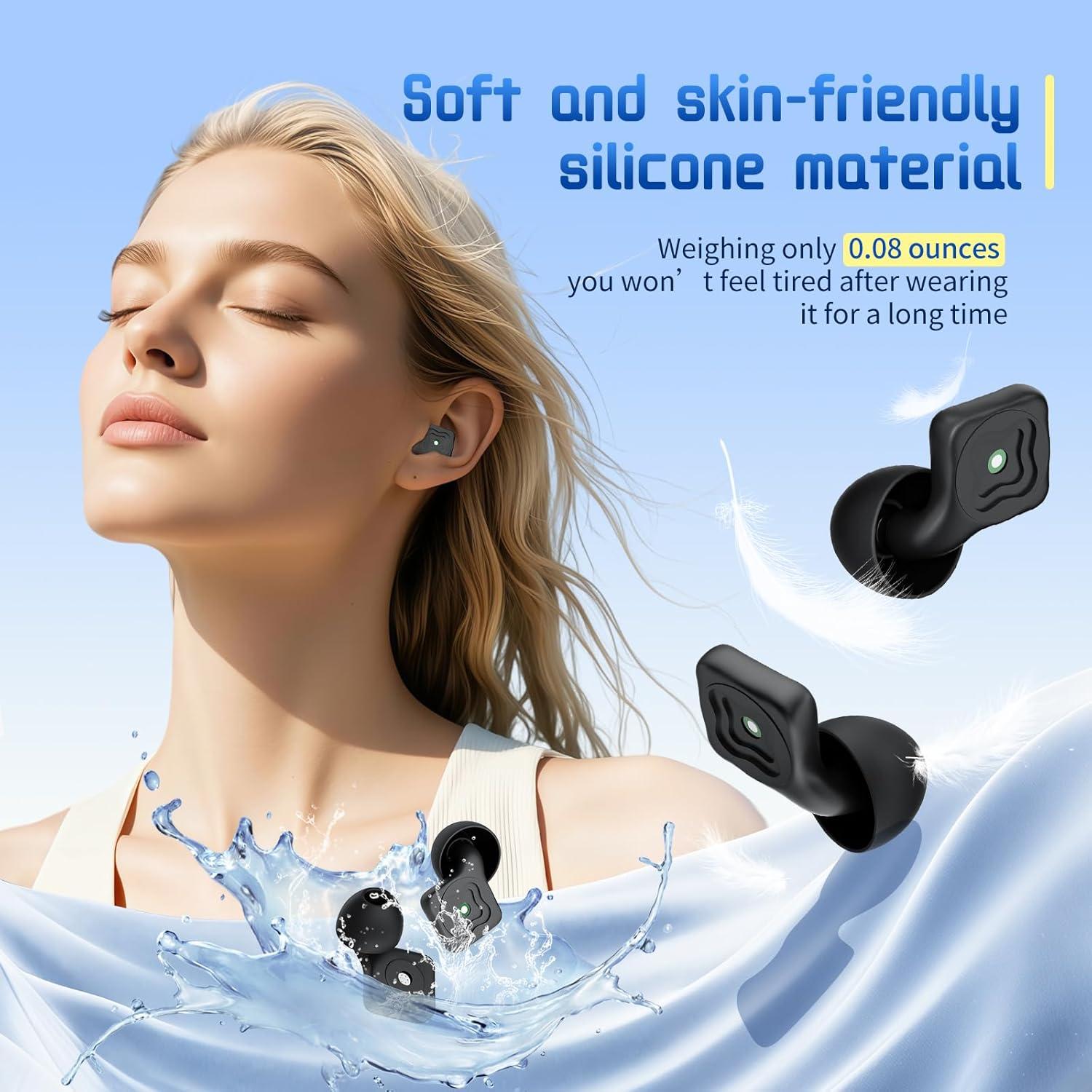 Tapones para oídos Yukezer con cancelación de ruido 45 dB