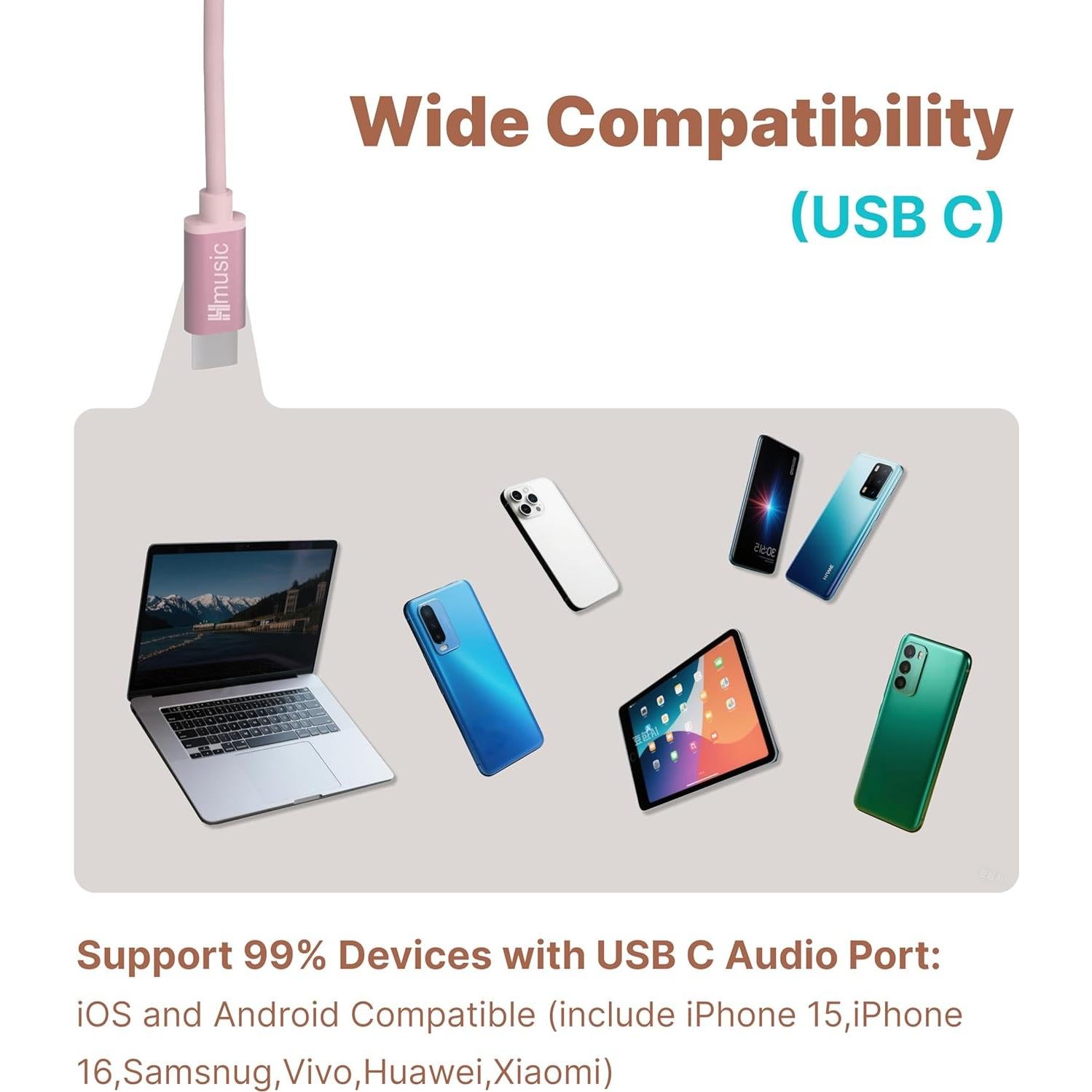 Sleep Earbuds,USB C Wired Sleep Headphones for Side Sleepers,30dB Noise Isolate Sleep Earplugs w/Mic,2g Lightweight Soft Silicone,Flat Thin Bed Earphones for Relax,Focus,Travel,Yoga(Pink)