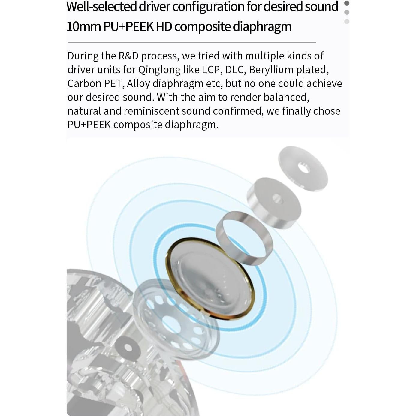 Auriculares KBEAR Qinglong In Ear HiFi 10mm Cancelación Ruido