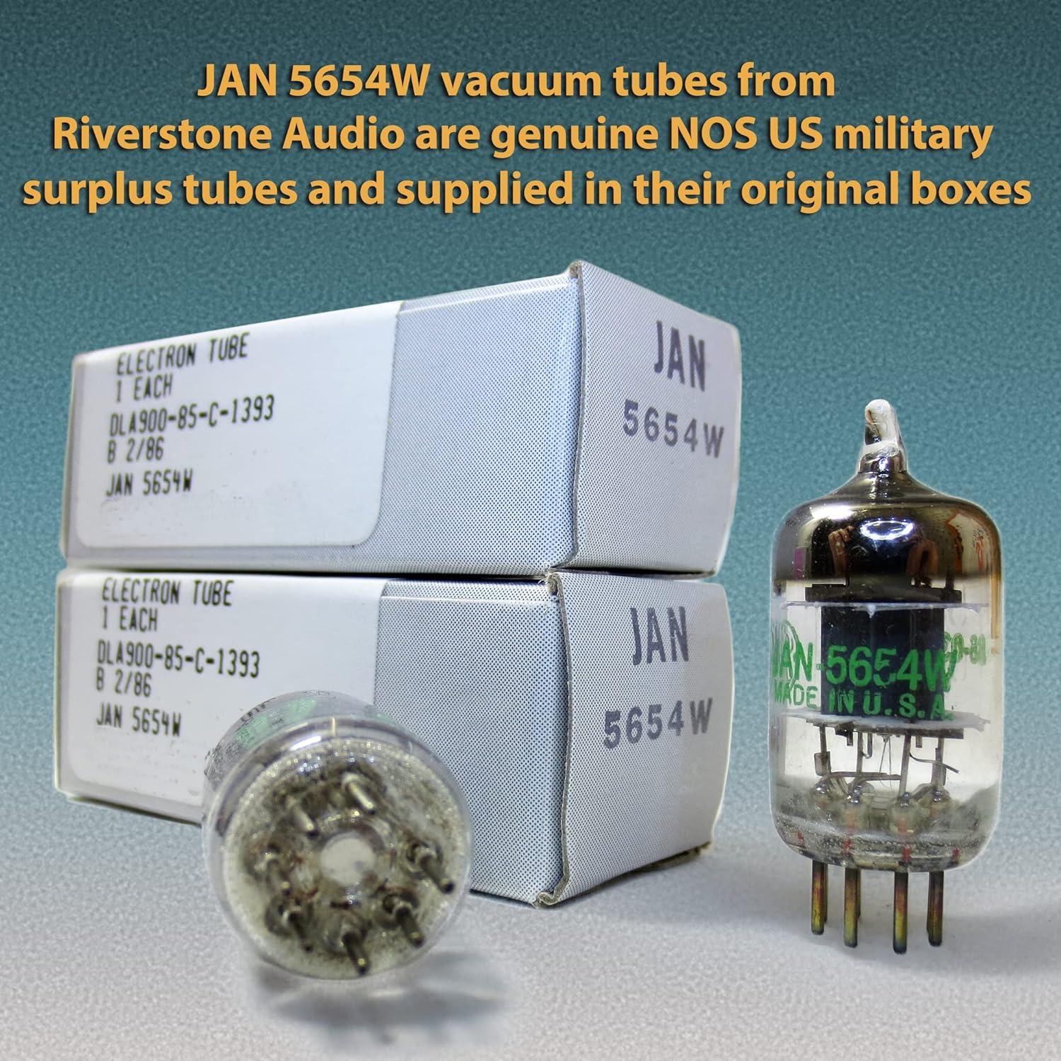 Par de tubos de vacío JAN 5654W Riverstone Audio - Grado Platino