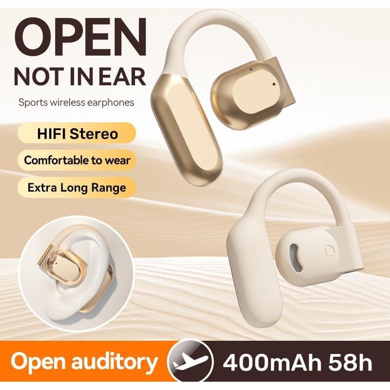 Auriculares Inalámbricos Fenpos M62 HiFi IPX5 58 Horas Amarillo