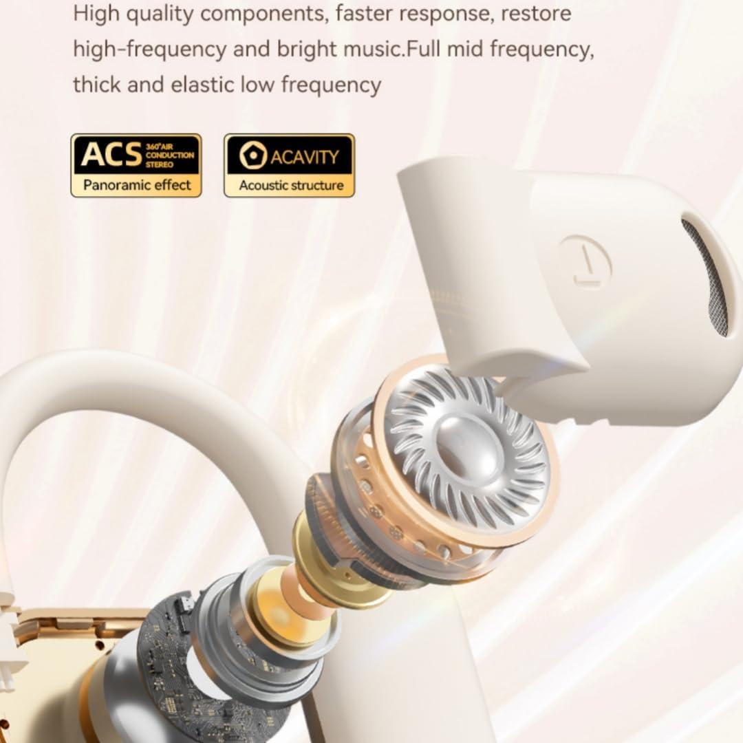 Auriculares Inalámbricos Fenpos M62 HiFi IPX5 58 Horas Amarillo