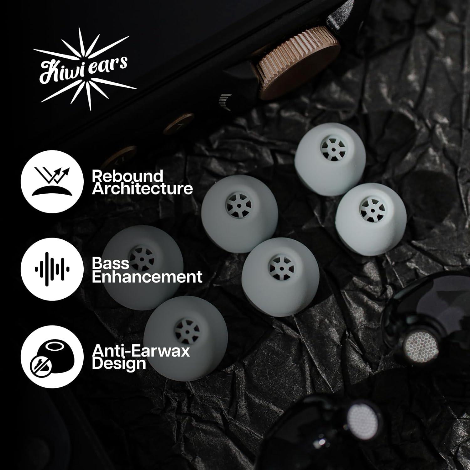 Puntas de Silicona Linsoul Kiwi Ears Flex - 3 Pares S/M/L