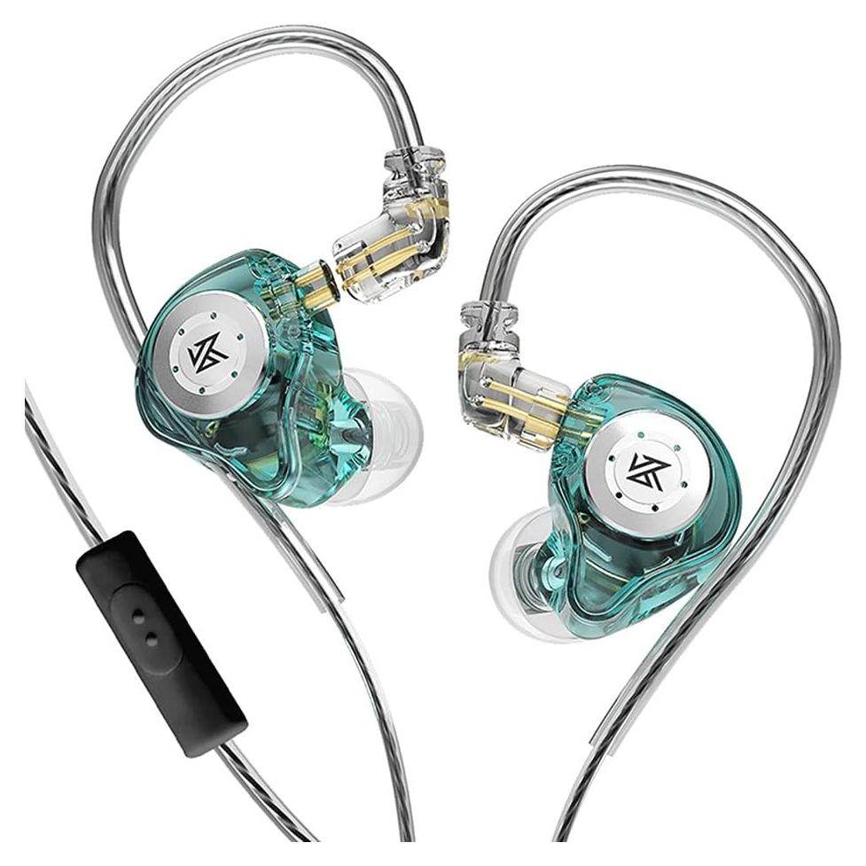 Auriculares KZ EDX PRO In-Ear 10mm Doble Dinámico Cian