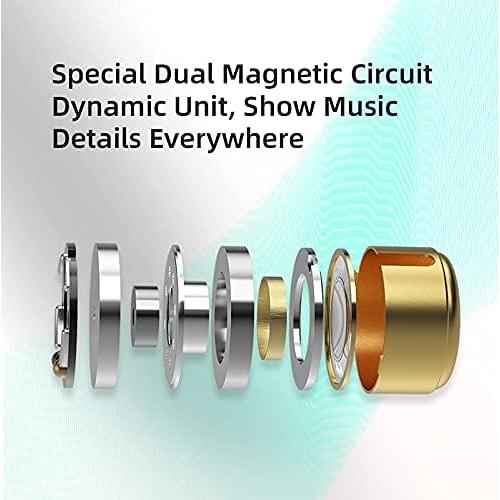 Auriculares KZ EDX PRO In-Ear 10mm Doble Dinámico Cian