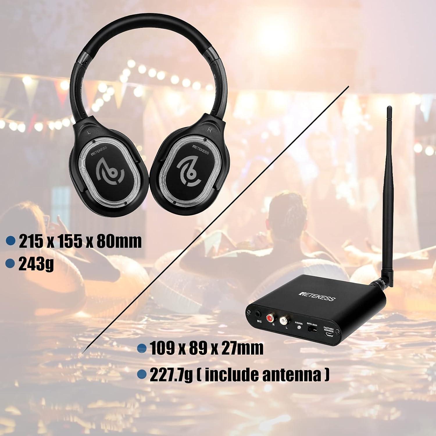 Auriculares Inalámbricos Retekess TA003 con Transmisor LED 300m