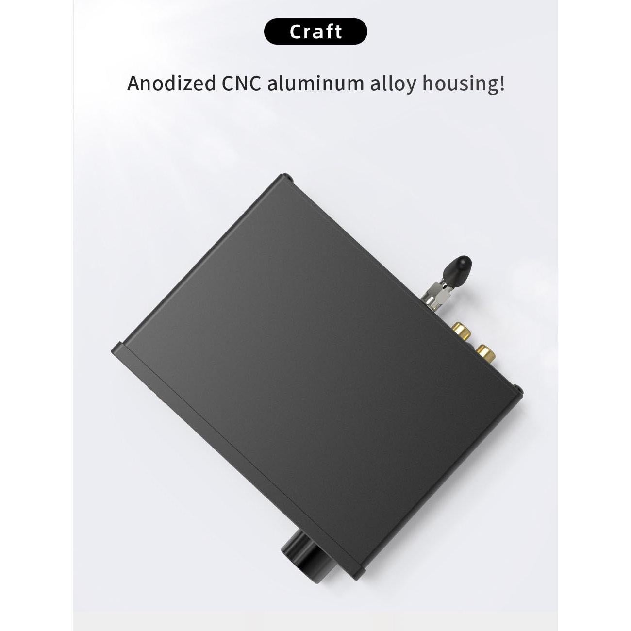 DAC de Audio SMSL D12 HiFi USB Coaxial Óptica RCA 32-bit 768kHz