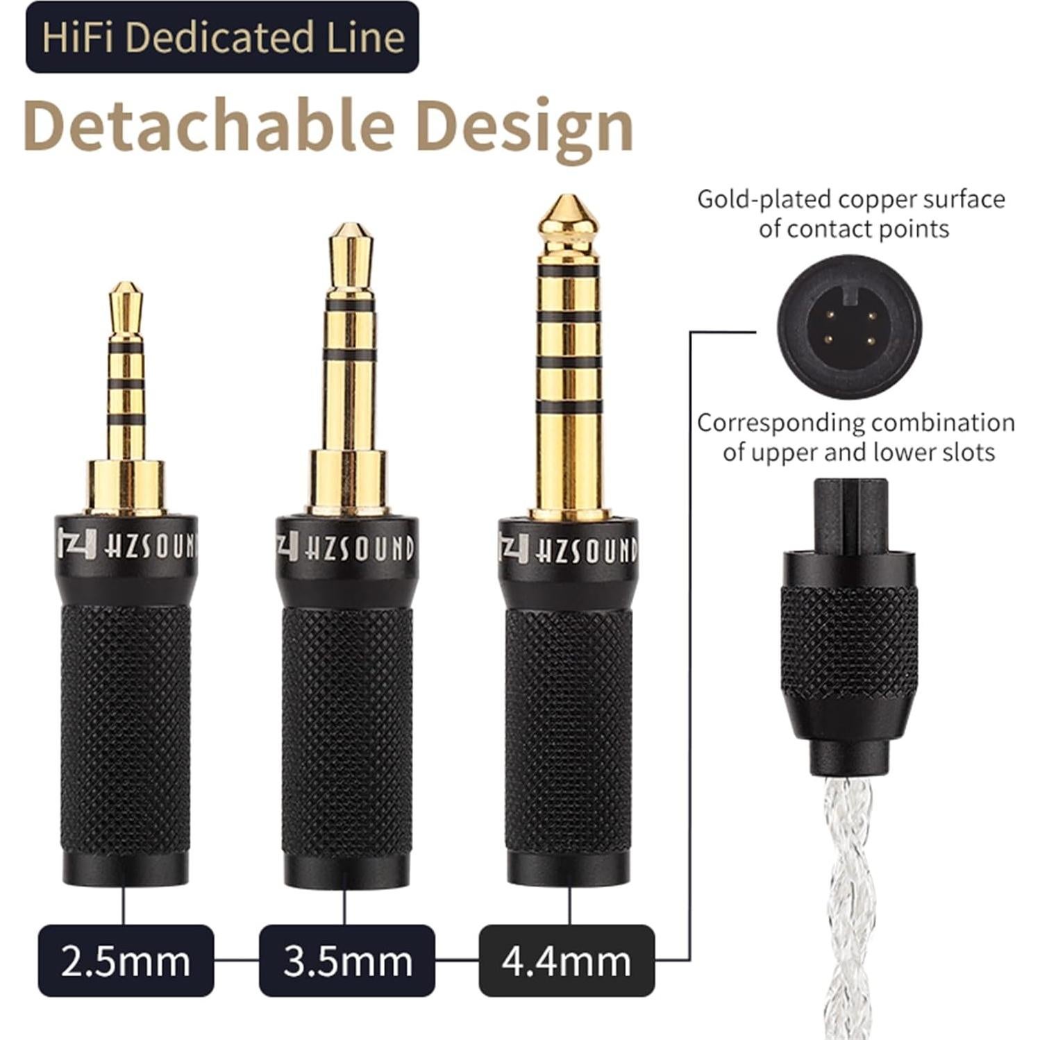 Auriculares In-Ear HZSOUND Espejo Corazón Pro 2.5/3.5/4.4mm