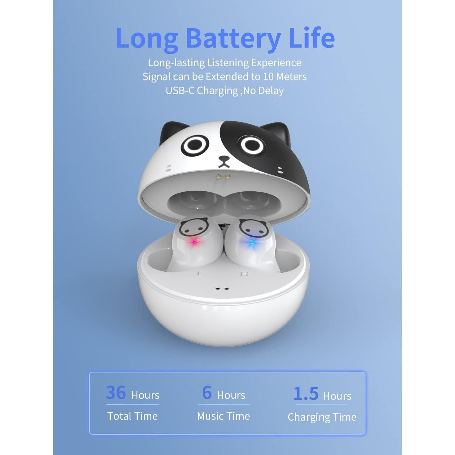 Auriculares Inalámbricos AMAFACE Panda 32H Impermeables Bluetooth