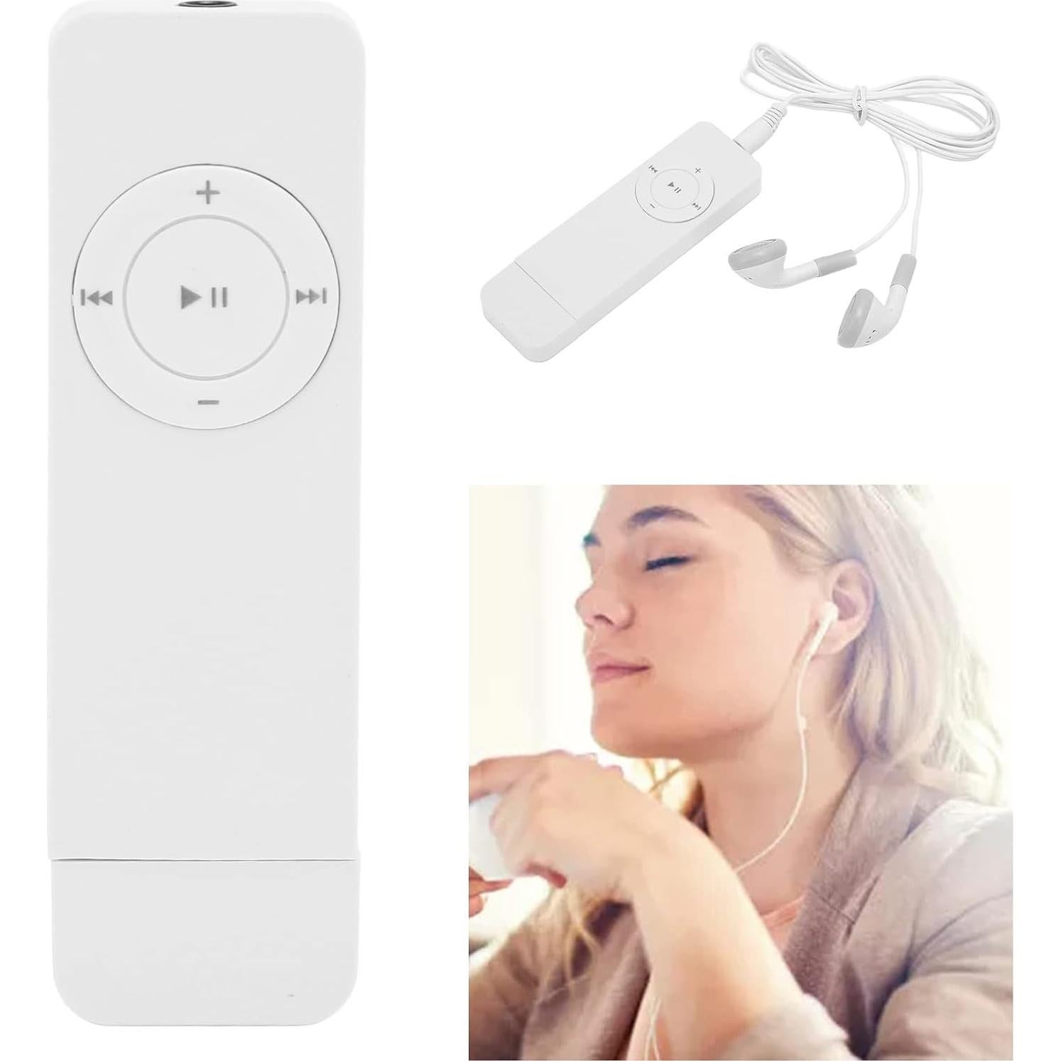 Reproductor MP3 Portátil ASHATA 64GB Sonido HiFi Blanco