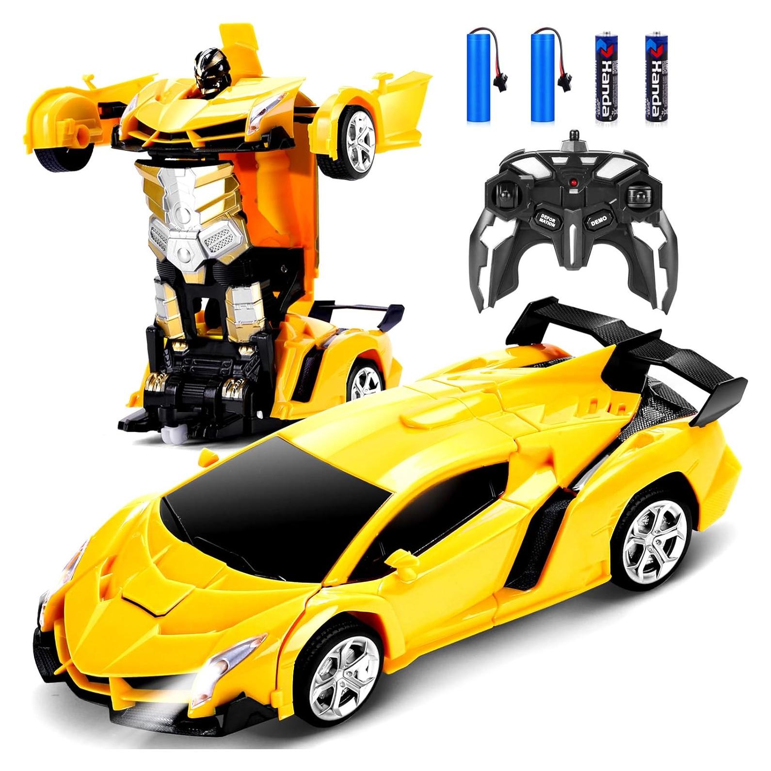 Coche RC Dolanus 478 Transformable Amarillo 360° Deriva