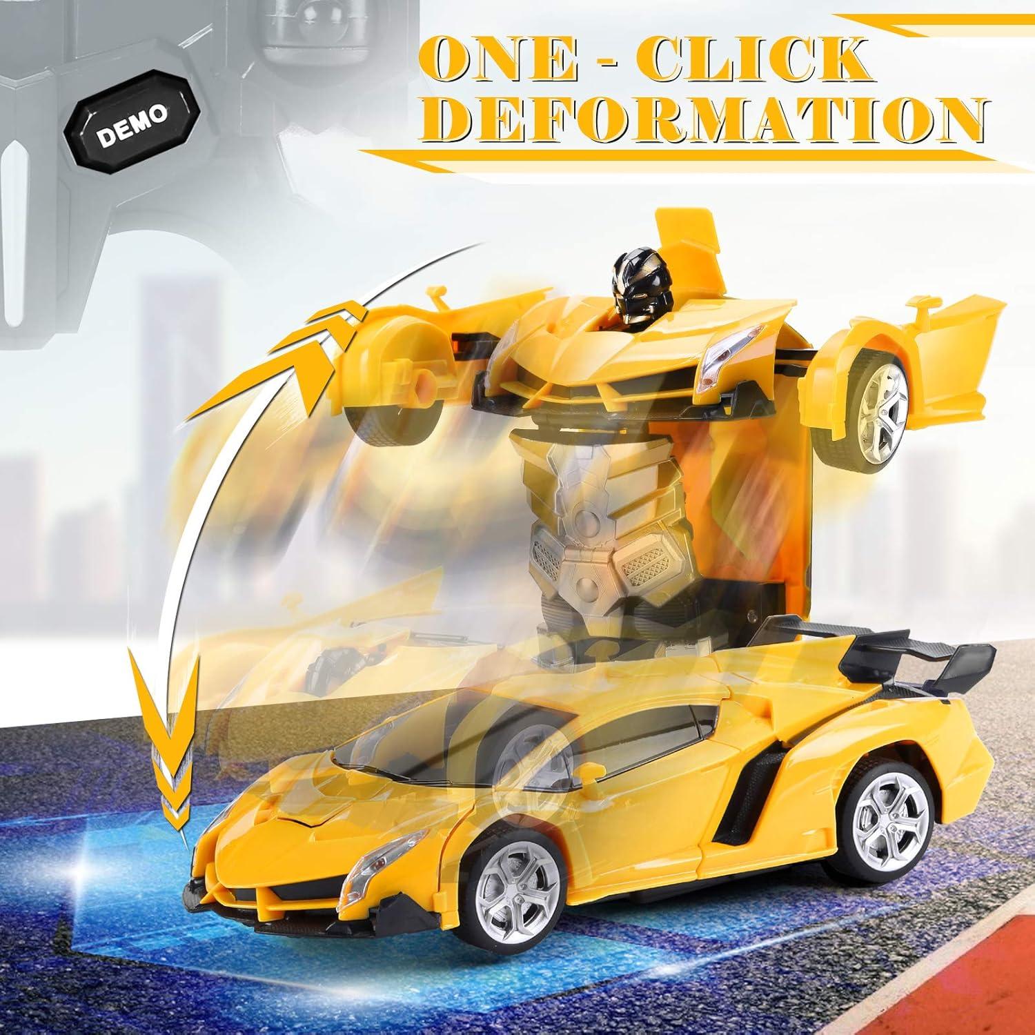 Coche RC Dolanus 478 Transformable Amarillo 360° Deriva