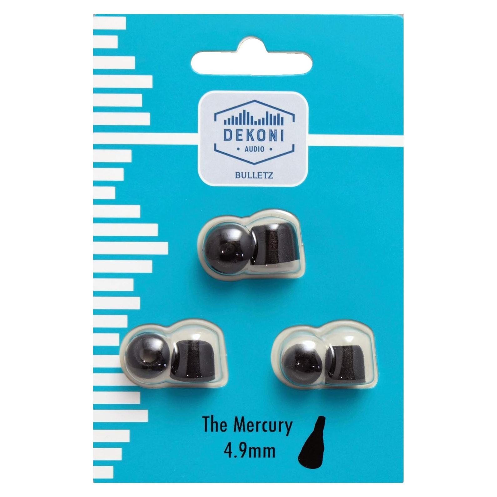 Puntas de oído Dekoni Audio Bulletz Espuma Viscoelástica 3pk Pequeño