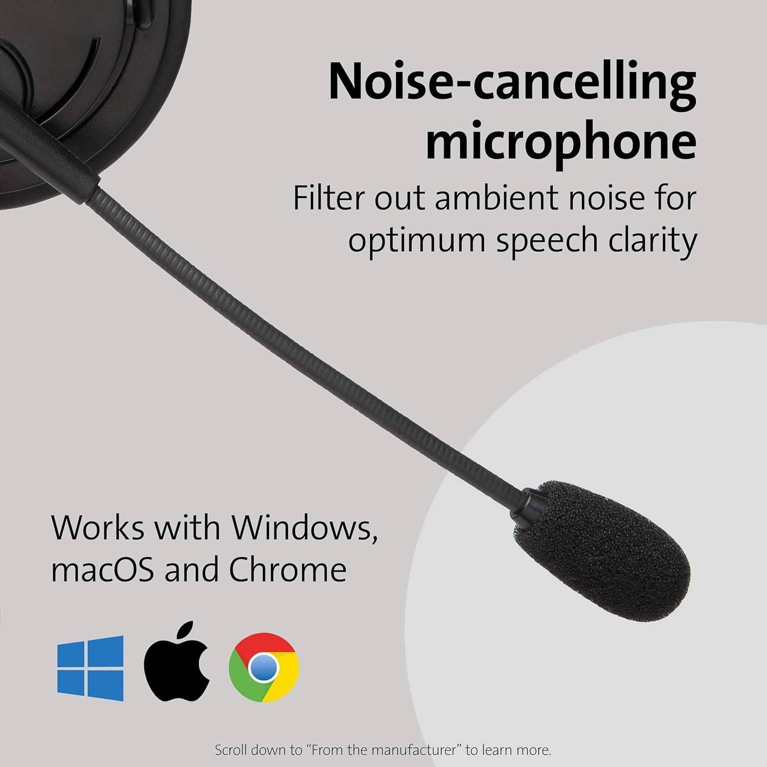 Auriculares Hi-Fi USB Kensington K97601WW con micrófono