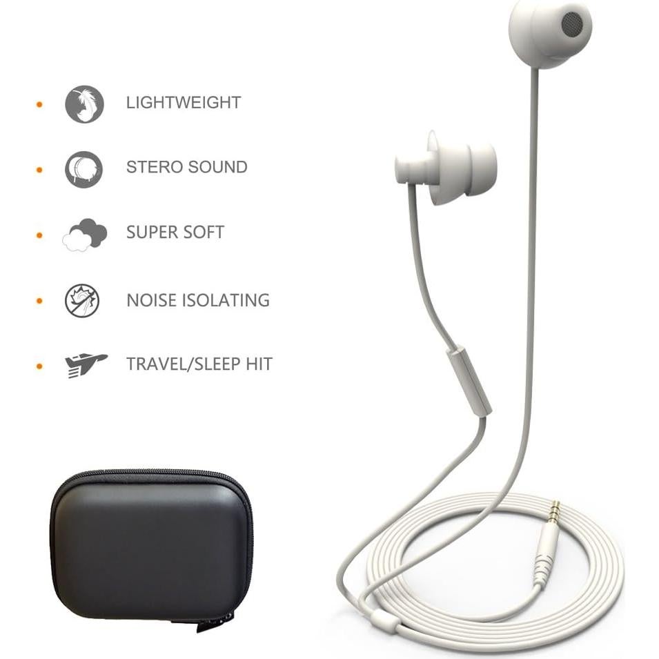 Auriculares Intrauditivos MAXROCK Silicona Suave 3.5mm Blanco