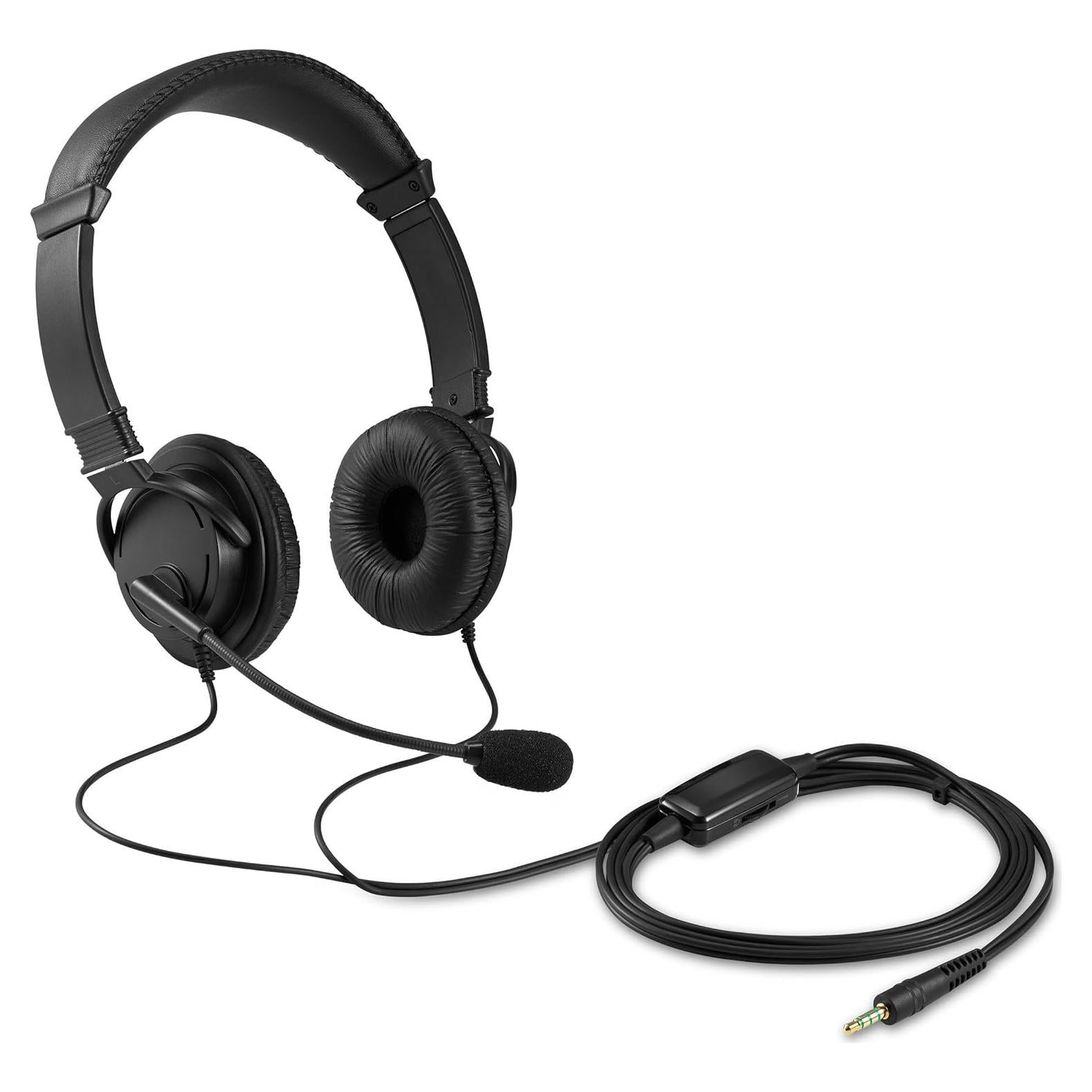 Kensington Hi-Fi 3.5mm Headphones with Mic & Volume Control Button (K33597WW)