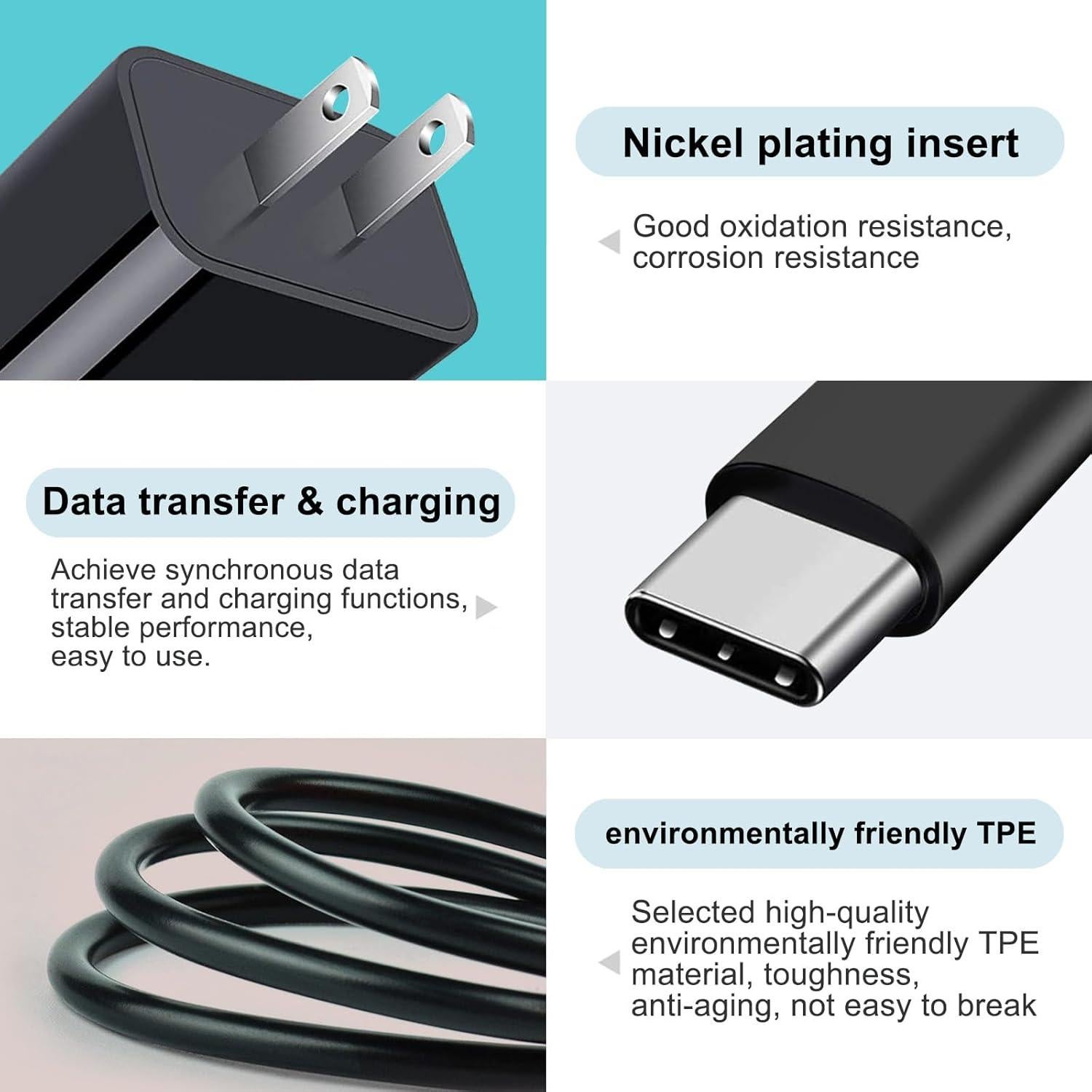 Cable de Carga USB Tipo C para Auriculares y Altavoces Bose