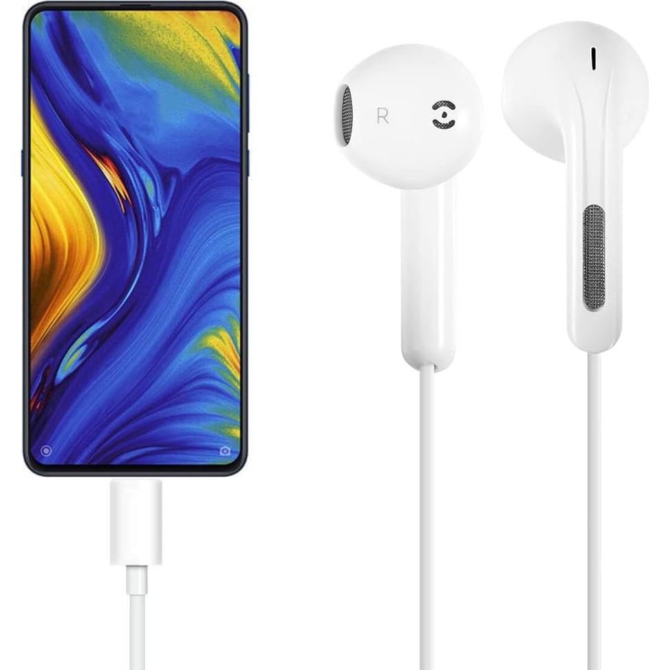 Auriculares USB C HAIMLJLBK HiFi Estéreo con Micrófono - 2 Paquete