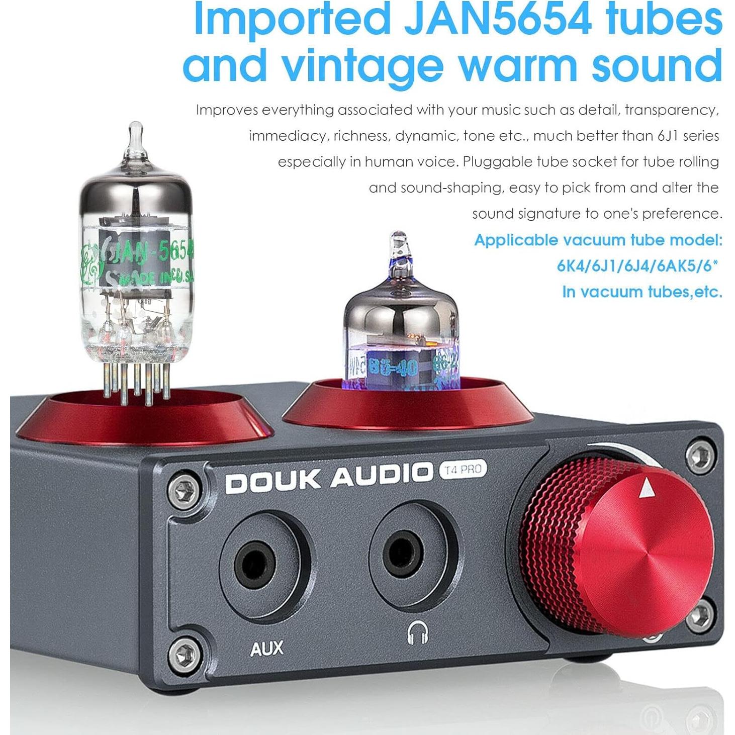 Preamplificador de Válvula Douk Audio T4 PRO para Tocadiscos MM