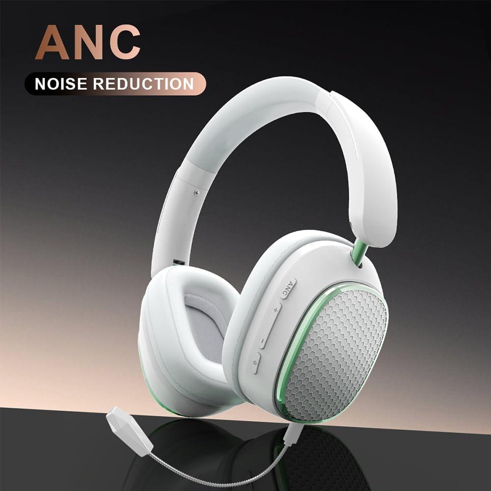 Auriculares Bluetooth IHAO ANC Over Ear HiFi Estéreo Blanco