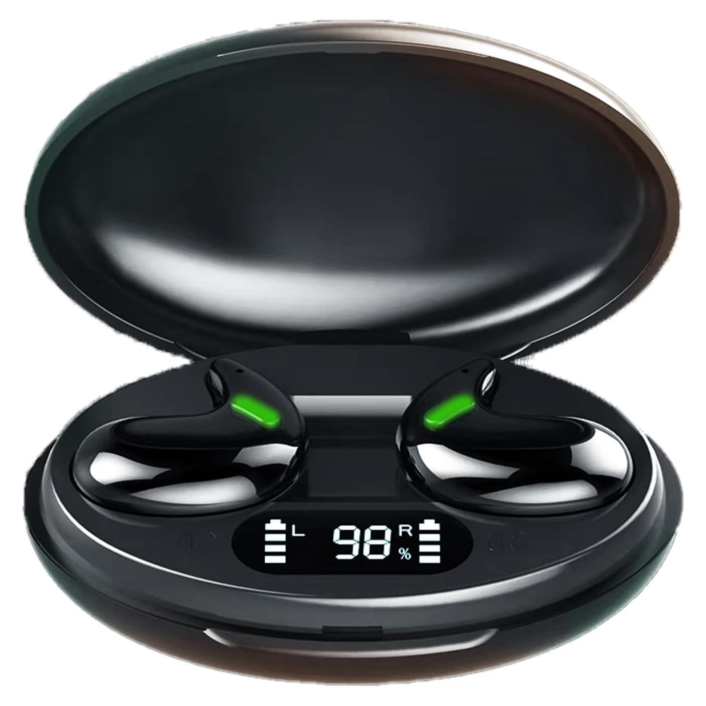 Sleep Headphones sleep headphones wireless bluetooth Sleep Earbuds for Side Sleepers Sleep Earbuds Invisible Earbuds Comfortable Noise Cancelling for Insomnia Side Sleeper Snoring（black）