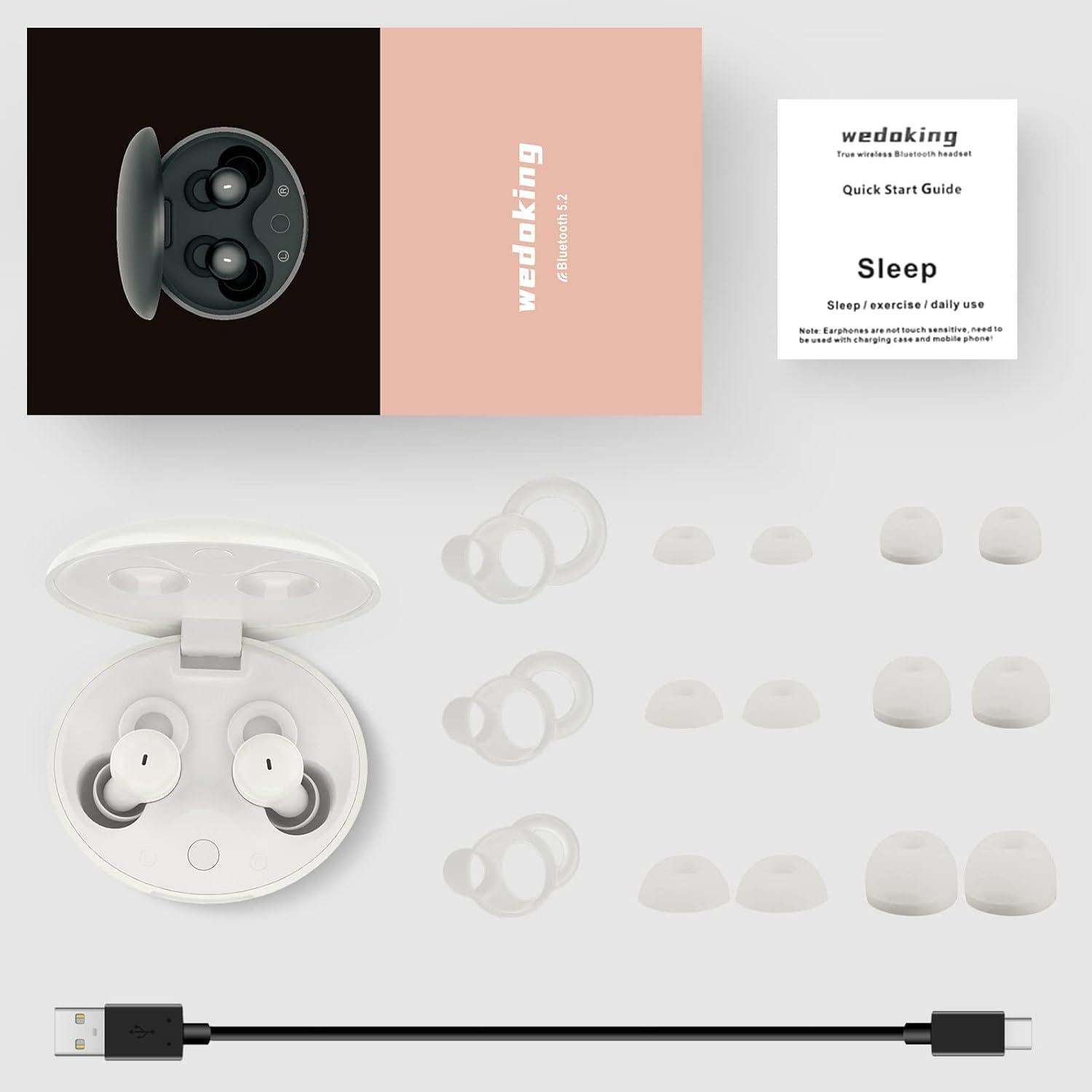 Auriculares Inalámbricos para Dormir WEDOKING Bluetooth 5.2