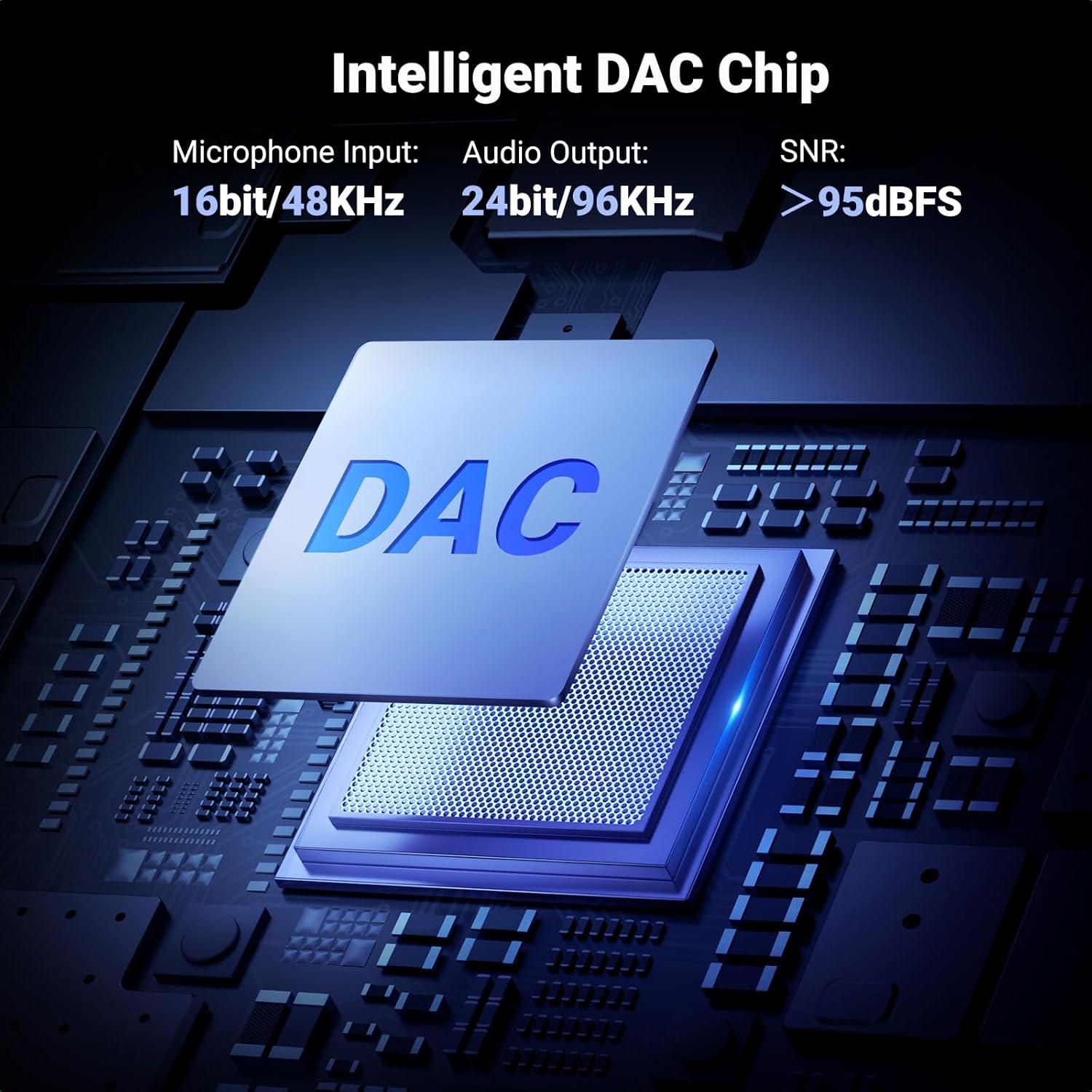 Adaptador de Audio USB C a 3.5mm UGREEN HiFi Gris