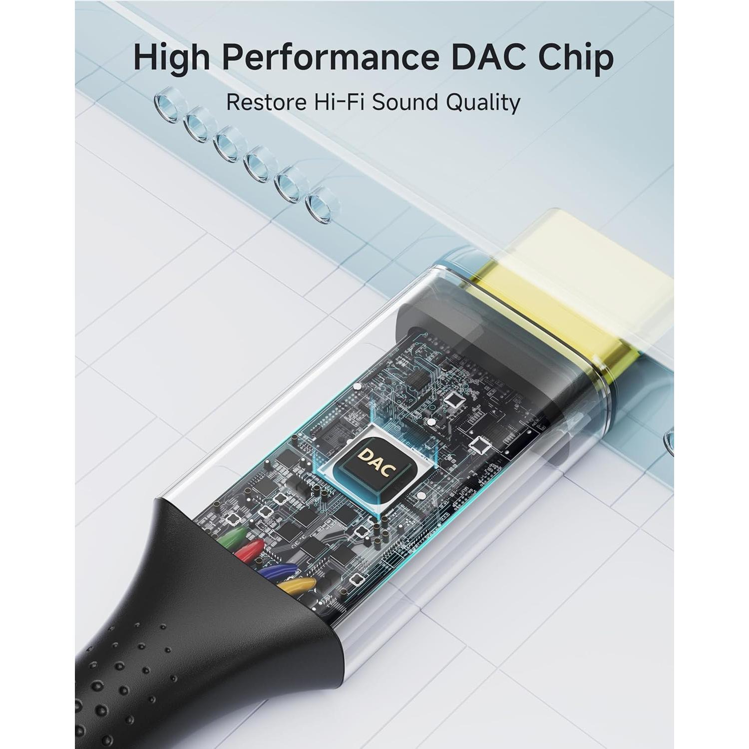 Cable de Audio USB C a 3.5mm LERTOSEN - Paquete de 2, 1.22m