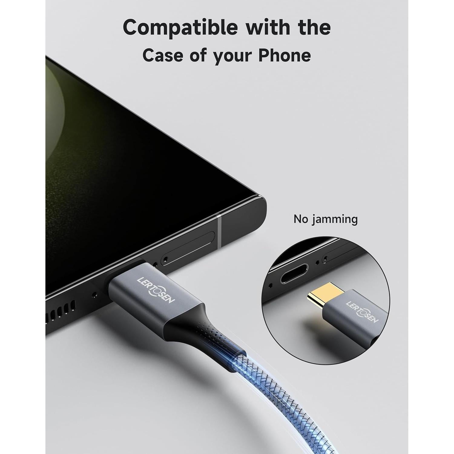 Cable de Audio USB C a 3.5mm LERTOSEN - Paquete de 2, 1.22m