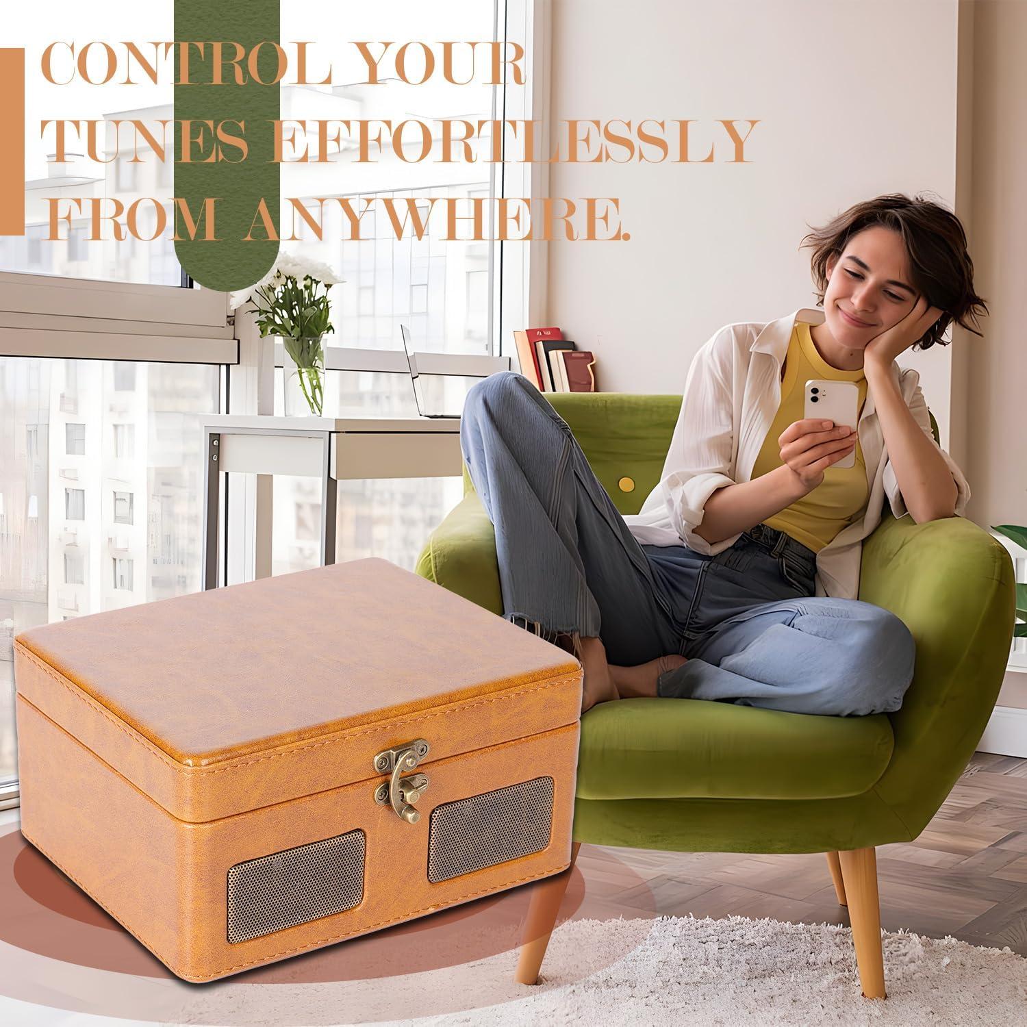 Reproductor de CD portátil Bluetooth RetroBeat 2400mAh Marrón