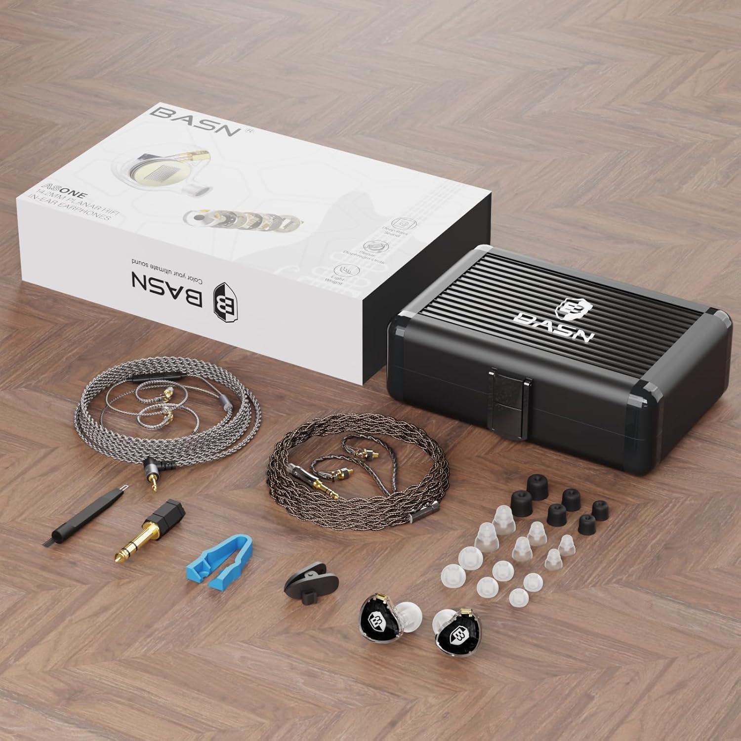 Auriculares In-Ear BASN ASONE Planar 14.2mm con Cable Desmontable