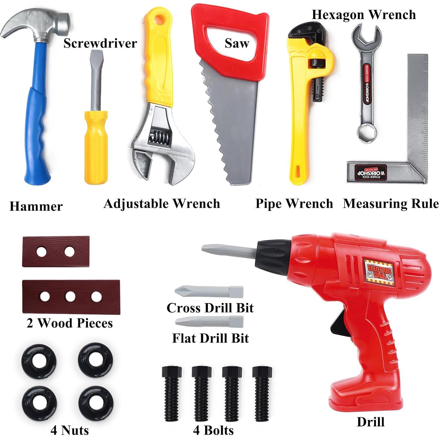 Juego de Herramientas para Niños YICORO 20 PZS Educativo