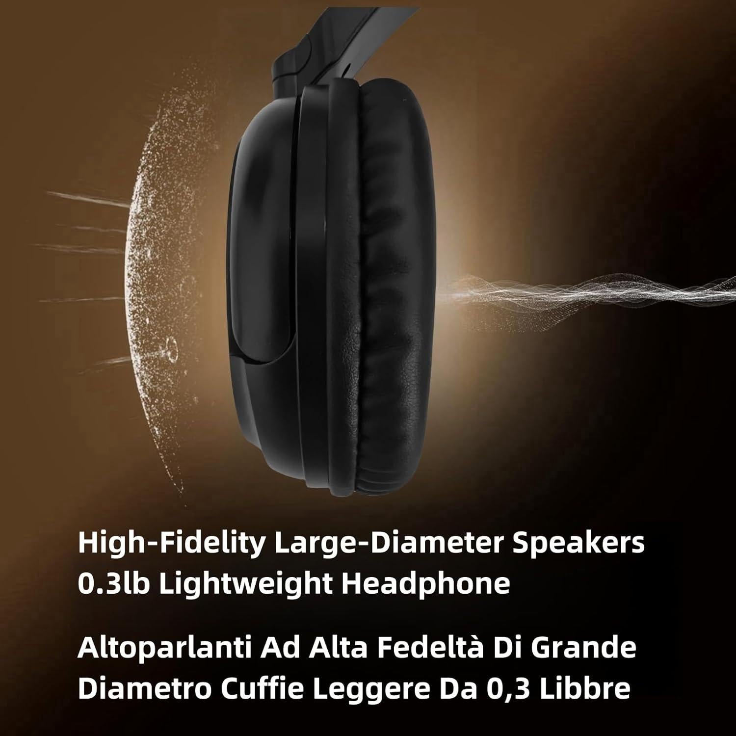 Auriculares Inalámbricos Bluetooth DEARBIRDER 40mm HiFi Negro
