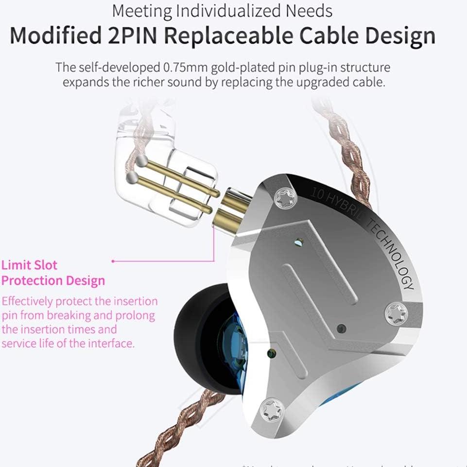 Auriculares KZ ZS10 Pro In-Ear HiFi 4BA 1DD Negro Sin Mic