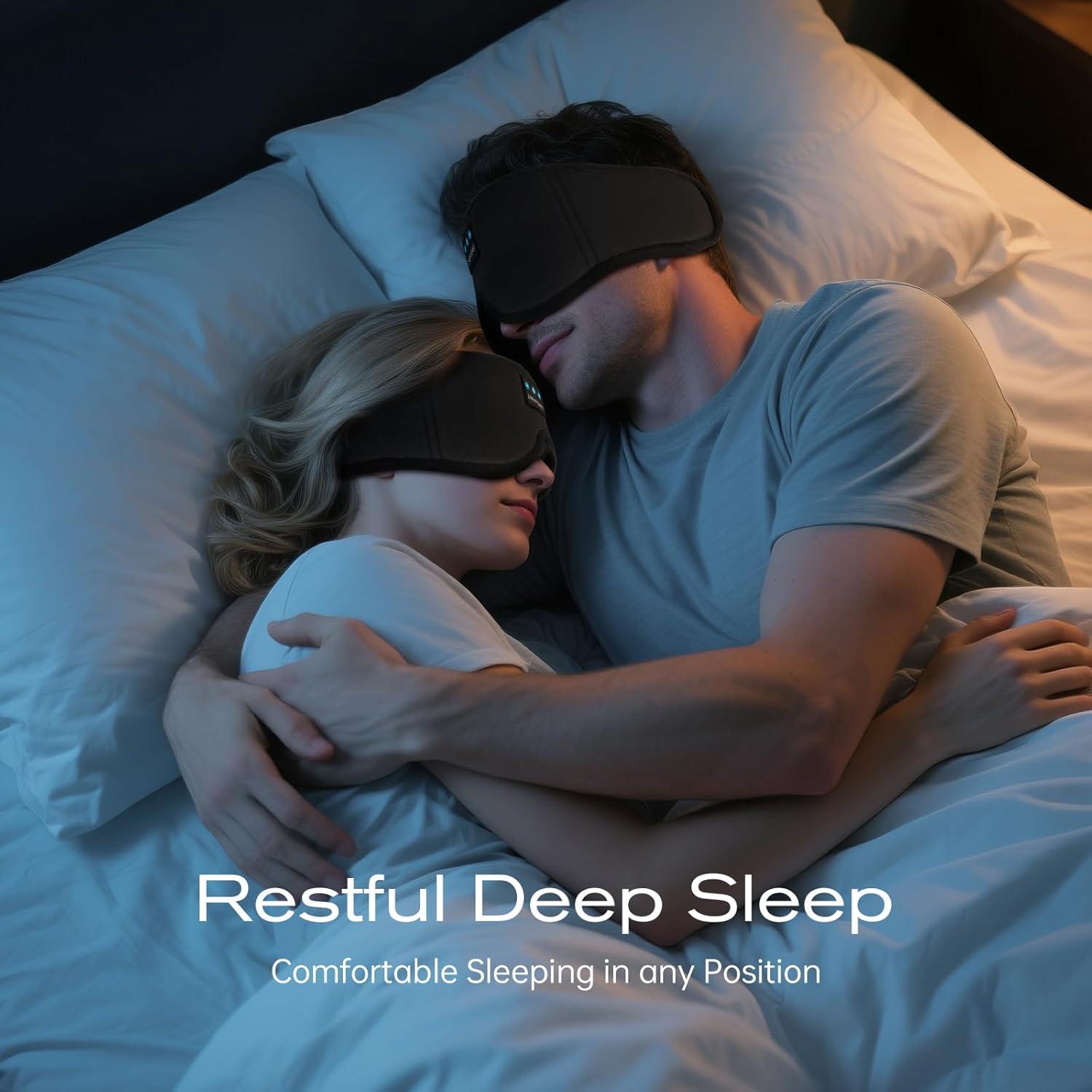 Máscara de Sueño Bluetooth ZHENYEMEI 3D con Auriculares