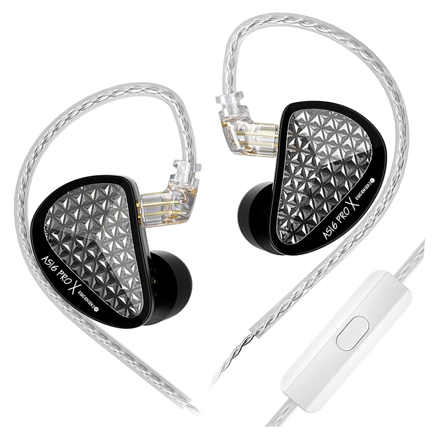 Auriculares In Ear KZ AS16 Pro X HiFi 16BA con Micrófono